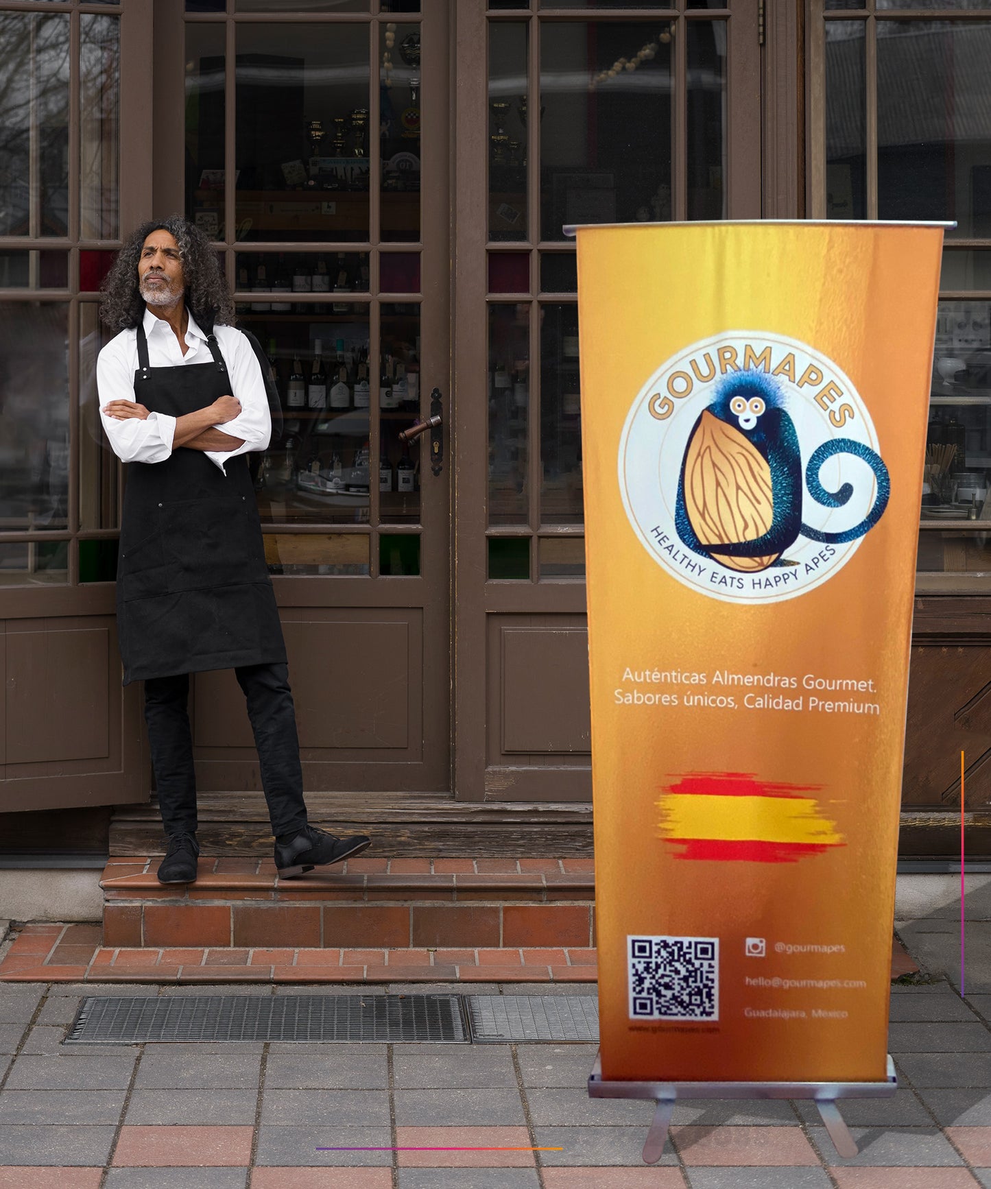 Roll Up Banner 80 X 2 Mts En Tela Sublimada. Enrollable