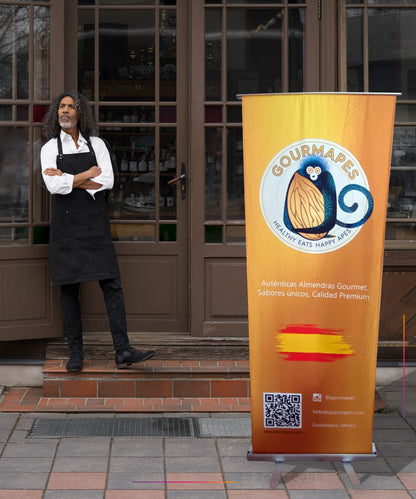 Roll Up Banner 80 X 2 Mts En Tela Sublimada. Enrollable