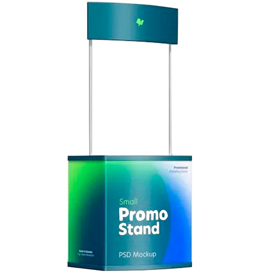 Demo Stand Con 4 Impresiones Vinil Publicitario Módulo