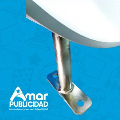 Anuncio Luminoso Circular Doble Cara  Luz Led 3d